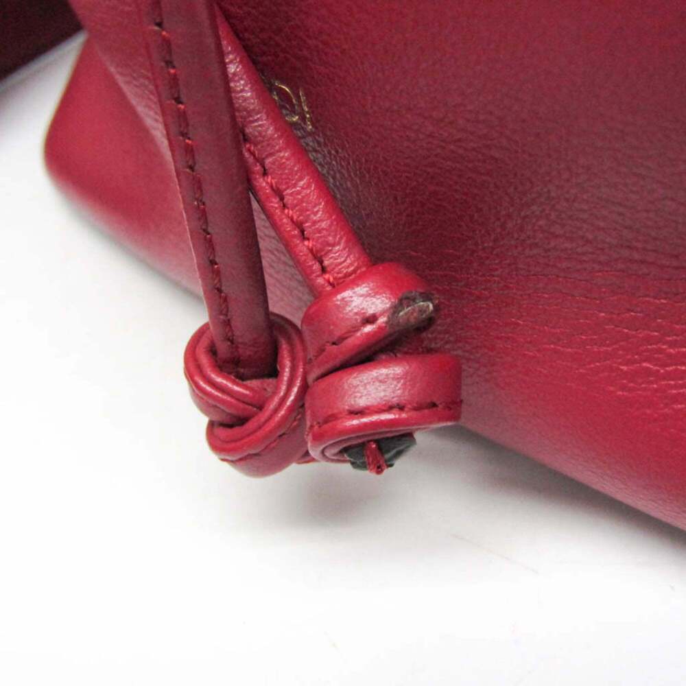 FENDI Red Leather Shoulder Bag - Picture 7 of 13